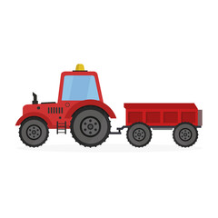 Tractor Trailer stock illustration