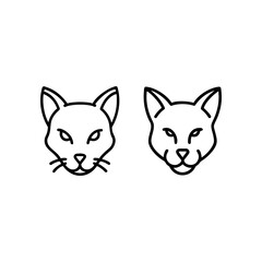 Cat Icon Illustration. cat Icon set. Suitable For Web Design, Logo.