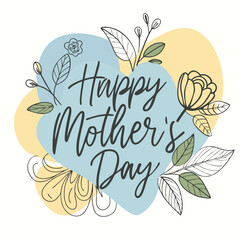 Mother’s Day Card with floral frame