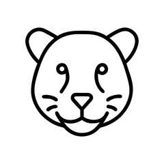 Vector graphic of a tiger's head, Tiger head vector Art, Icon, Logo and Graphics. Tiger head outline and line art illustration design.