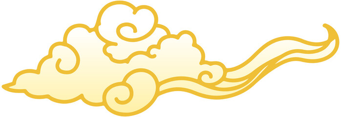 Fototapeta premium Mid-Autumn Festival cloud decoration 