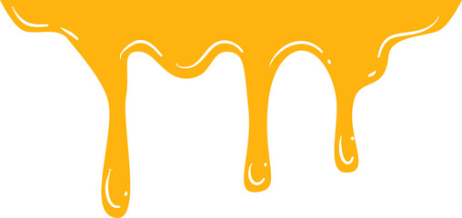 Dripping honey illustration 