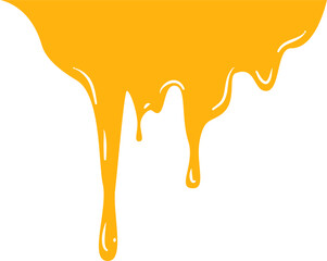 Dripping honey illustration 
