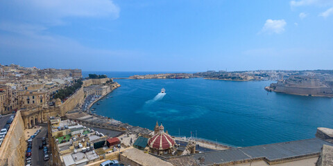 The city of Valletta in Malta, Europe