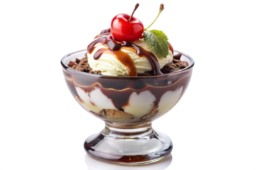 ice cream with chocolate