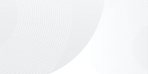 Fototapeta premium Modern white geometric abstract background overlap layer on bright space simple