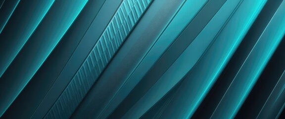 Obraz premium Abstract Cyan and black light pattern gradient metal texture background
