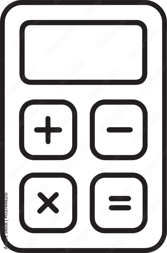 Poster calculator vector design templates simple