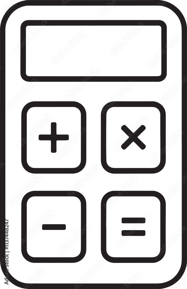 Poster calculator vector design templates simple