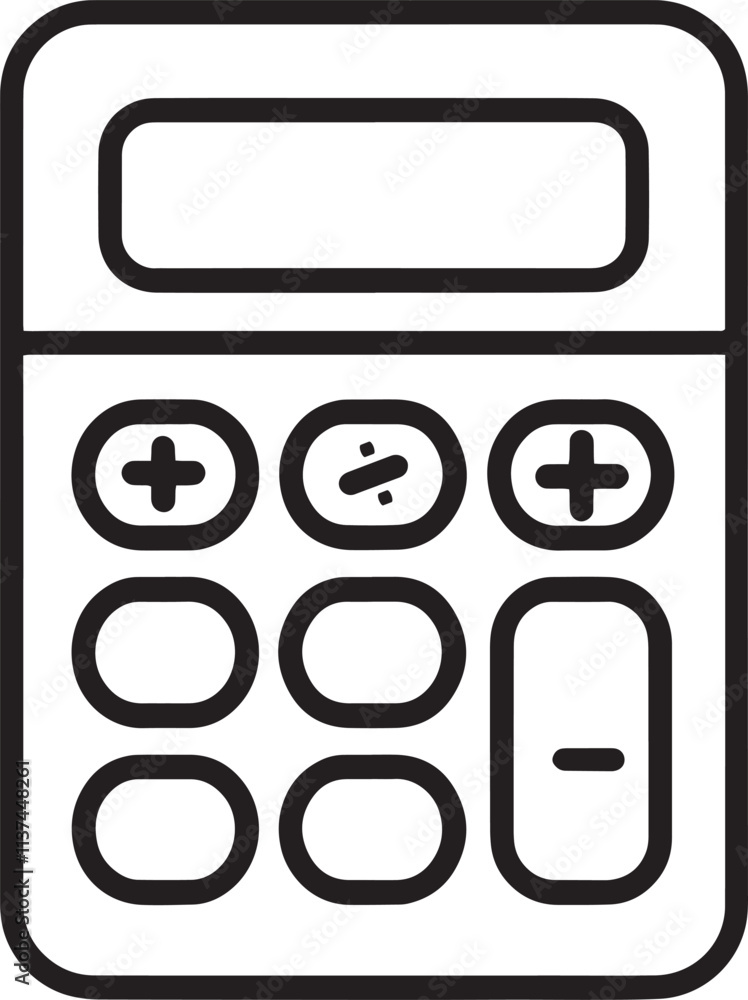Poster calculator vector design templates simple