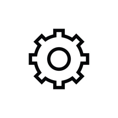 setting icon or gear icon outline style UI UX  illustration
