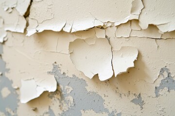 Obraz premium Cracked and Weathered Wall with Peeling Paint