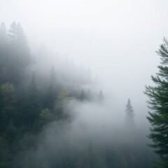 Misty Morning in the Forest