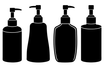 Different styles of Soap Dispenser silhouette