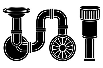 Different styles of Dishwasher Drain Pipe silhouette