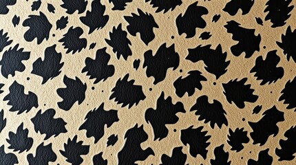 Fototapeta premium Panda skin texture with black and white irregular fur patterns for wildlife design concepts
