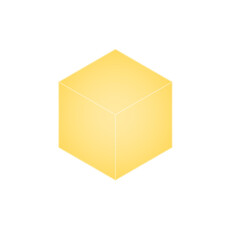 3D cube shape