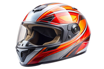 motorcycle helmet isolated on white