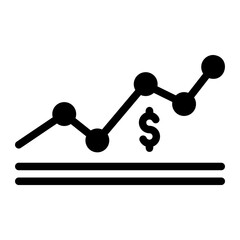 line graph Solid icon