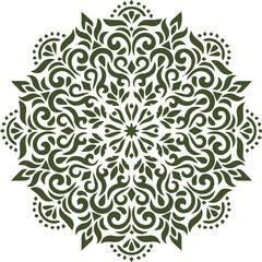 Beautiful flower art and mandala vector design