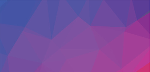 Obraz premium Gradient multicolor polygon pattern. Low poly design. Vector illustration 