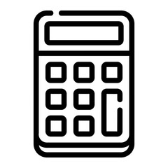 calculator Line Icon