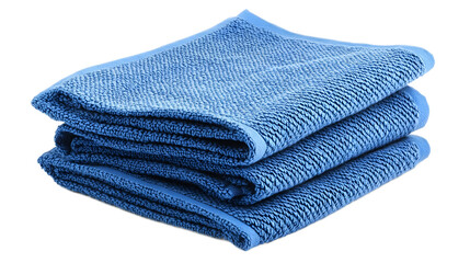 blue huck surgical towel isolated on white background 