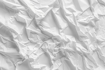 Obraz premium Closeup of a crumpled blank sheet of old paper with a rough, textured surface, perfect for vintage designs and backgrounds.