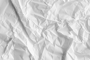 Obraz premium Closeup of a crumpled blank sheet of old paper with a rough, textured surface, perfect for vintage designs and backgrounds.