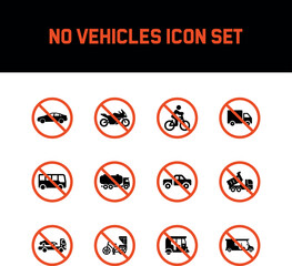 No vehicle icon set