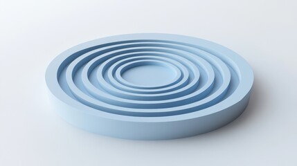 Obraz premium Expanding Sphere with Concentric Glowing Rings