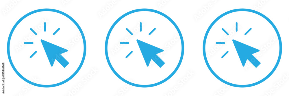 Poster mouse cursor icon for graphic design projects