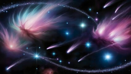 Obraz premium A breathtaking galaxy background.