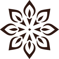 Beautiful flower art and mandala vector design