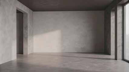 empty room with wall