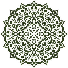 Beautiful flower art and mandala vector design