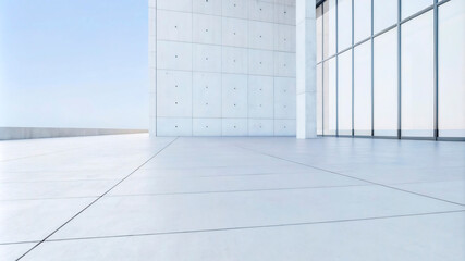 empty room with door