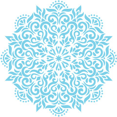 Beautiful flower art and mandala vector design