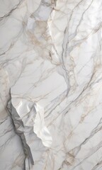 Fototapeta premium White marble texture overlaid with soft shadows, minimalist, background, elegant