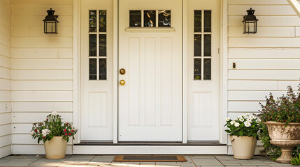 entrance to the house