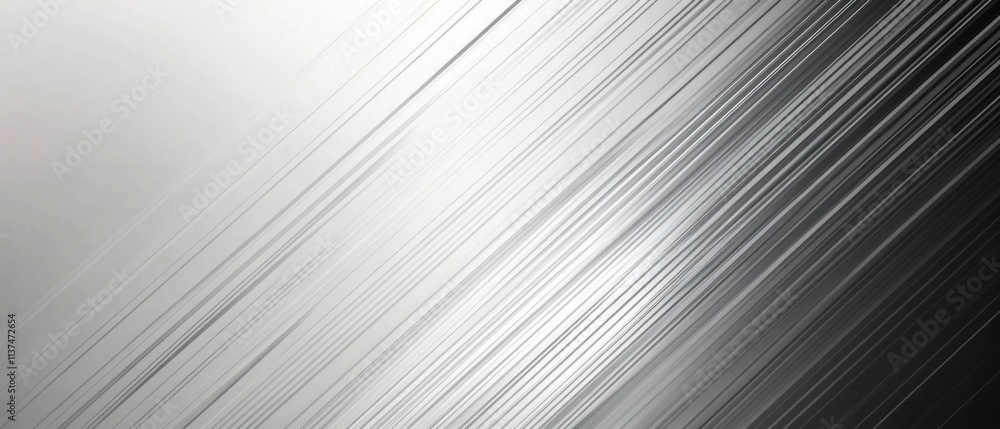 Poster abstract diagonal lines, silver and gray gradient background texture