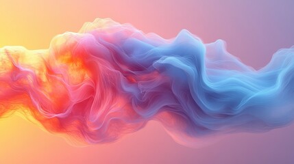 Obraz premium Abstract Colorful Swirling Cloudlike Forms