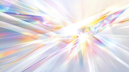 Obraz premium Vibrant Crystal Light Refraction in Abstract Art