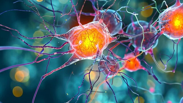 A detailed shot of a cell phone showcasing a multitude of cells on its screen, An artistic rendering of opioid receptors in the human brain