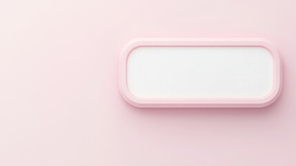 white space left blank for writing on pink background, simple minimalist design, suitable for nameplates and kj