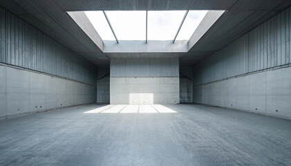 Las paredes y el suelo de hormigón conforman