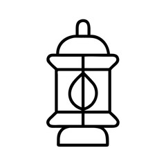 lantern icon, bonfire night line art, bonfire night icon - simple black line art icon of lantern, for bonfire night celebrations. bonfire night vector art.
