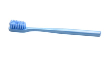 Blue toothbrush on a transparent background. isolated background.