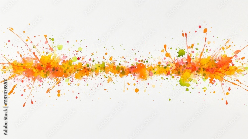 Poster a vibrant splash of colors creating an abstract artistic design.