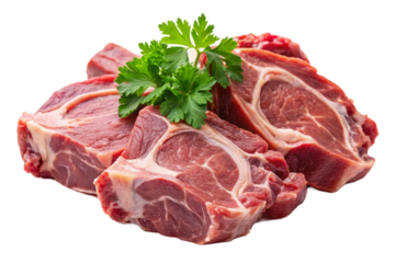 raw beef steak with rosemary